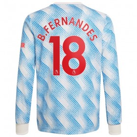 Camisolas de futebol Manchester United Bruno Fernandes 18 Equipamento Alternativa 2021/22 Manga Comprida